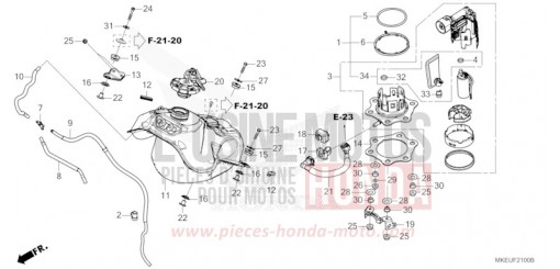 RESERVOIR A CARBURANT CRF450LK de 2019